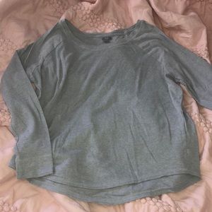 Aerie light gray long sleeve top